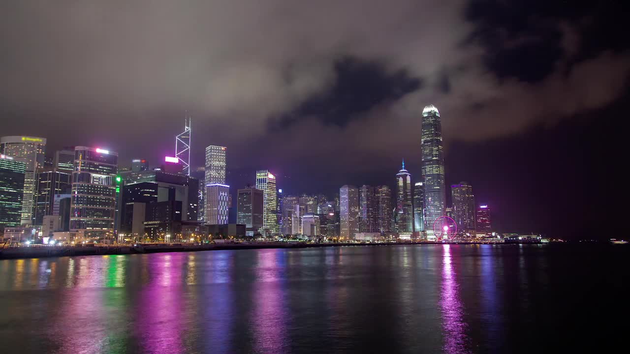 Download Stock Video Hong Kong City Skyline And Harbor Animated Wallpaper