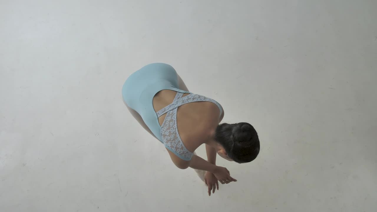 Download Stock Video High Angle Shot Of A Ballet Dancer Animated Wallpaper