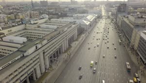 Download Stock Video Heavy Traffic Heading Through A Russian City Animated Wallpaper