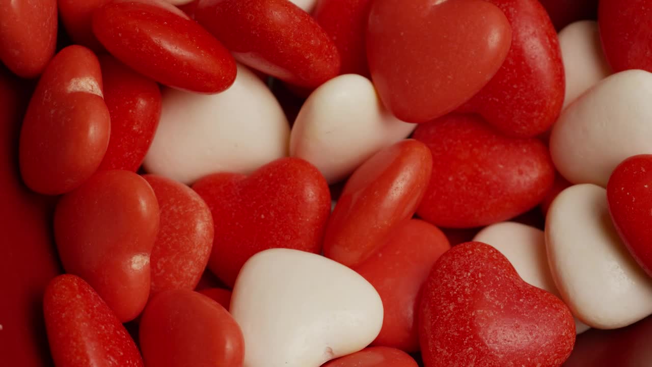 Download Stock Video Heart Shaped Candy Falling Animated Wallpaper