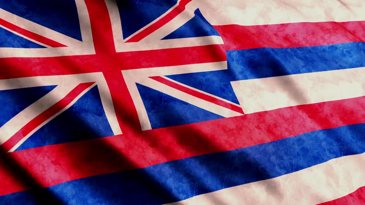 Download Stock Video Hawaii State Flag Waving Animated Wallpaper