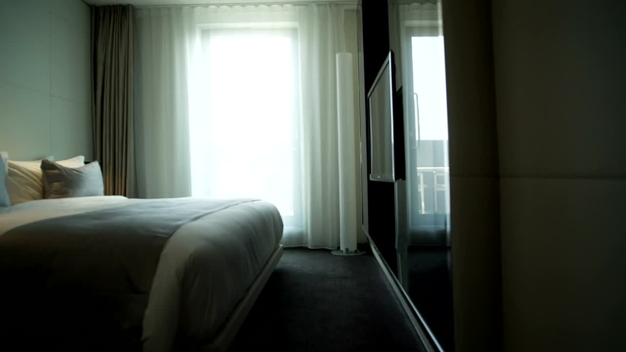 Download Stock Video Luxury Hotel Room Panning Shot Animated Wallpaper