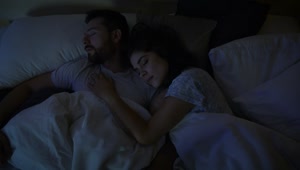 Download Stock Video Loving Couple Sleeping Together At Night Animated Wallpaper