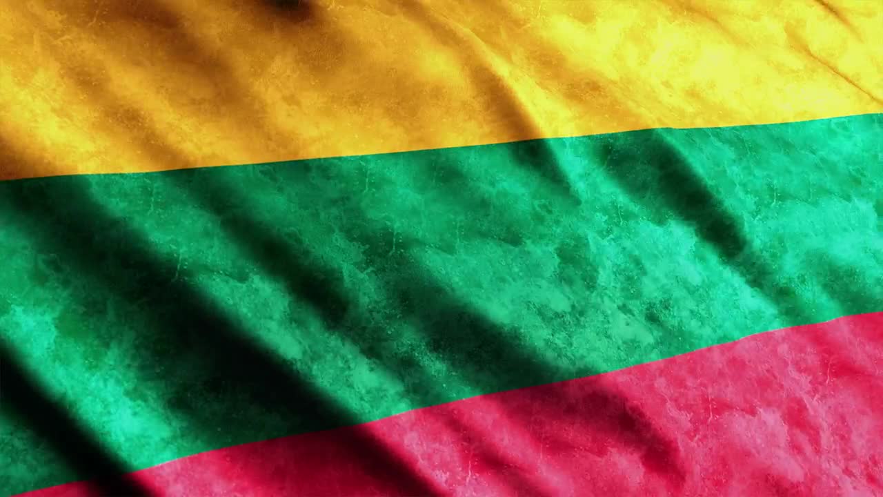 Download Stock Video Lithuania Flag With Faded Texture Animated Wallpaper