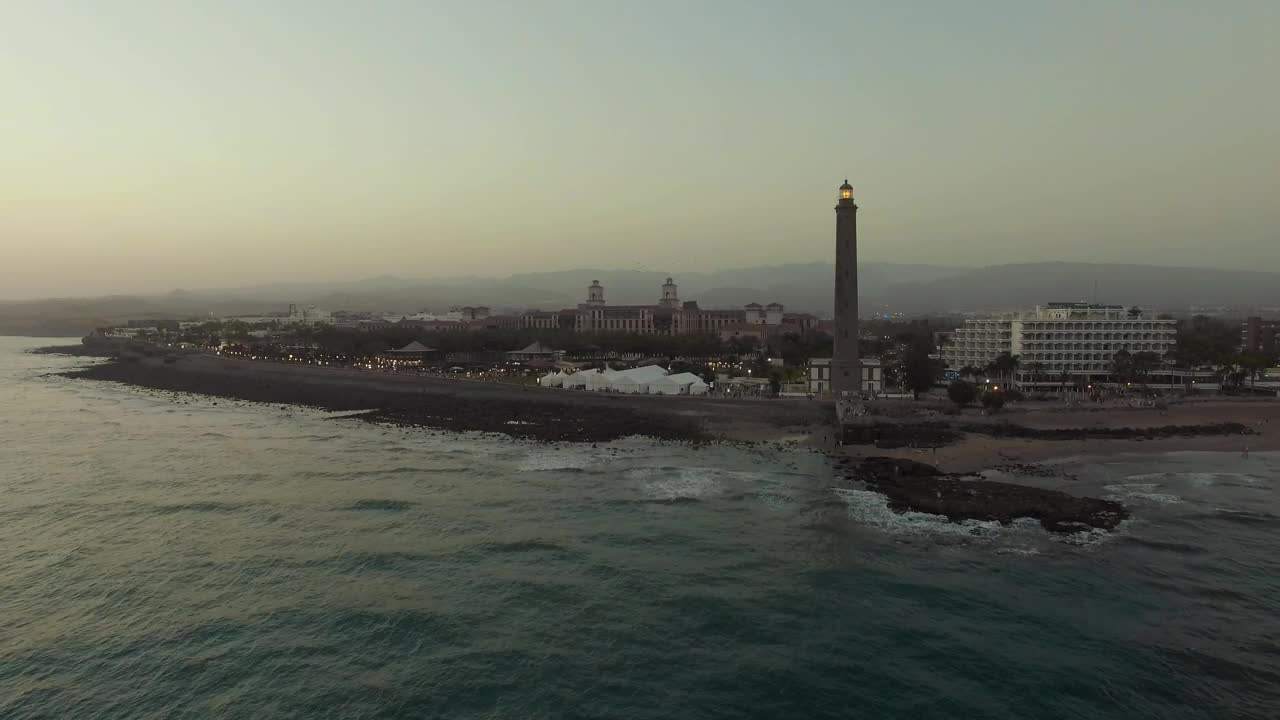 Download Stock Video Lighthouse In Gran Canaria Animated Wallpaper