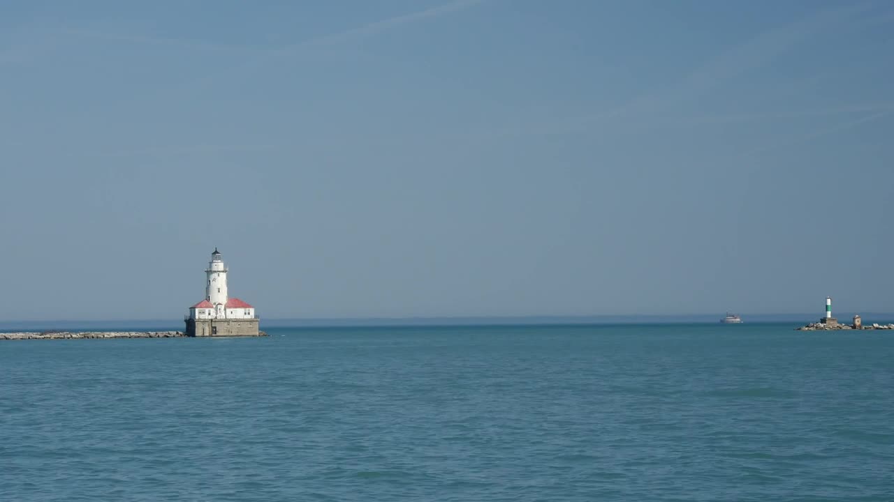 Download Stock Video Lighthouse At The Chicago Navy Pier Animated Wallpaper