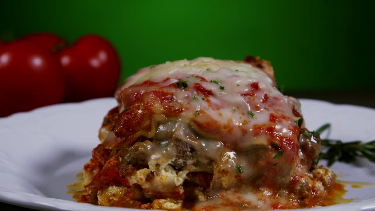 Download Stock Video Lasagna With Extra Cheese Animated Wallpaper