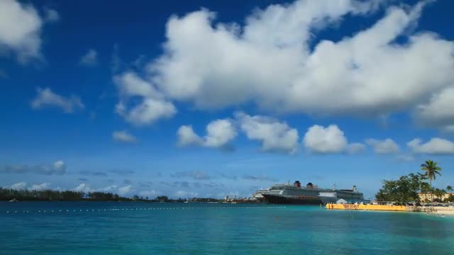 Download Stock Video Large Ship In The Bahamas Smal Animated Wallpaper