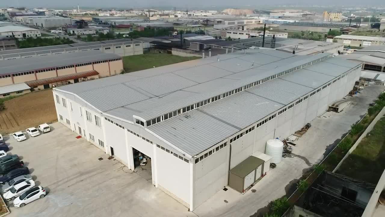 Download Stock Video Large Factory Building Animated Wallpaper