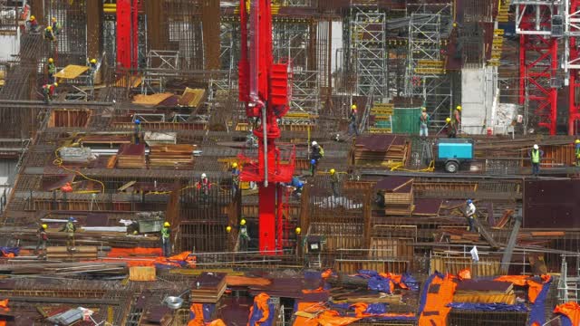 Download Stock Video Large Construction Site In Malaysia Smal Animated Wallpaper