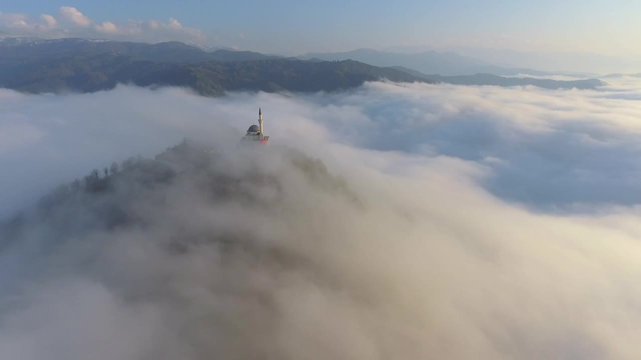 Download Stock Video Mosque On A Mountain In The Morning Mis Animated Wallpaper