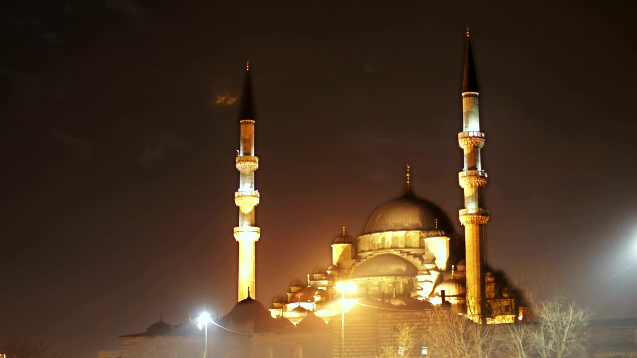 Download Stock Video Mosque During The Nigh Animated Wallpaper