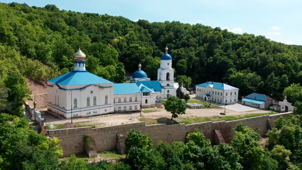 Download Stock Video Monastery In The Middle Of The Fores Animated Wallpaper