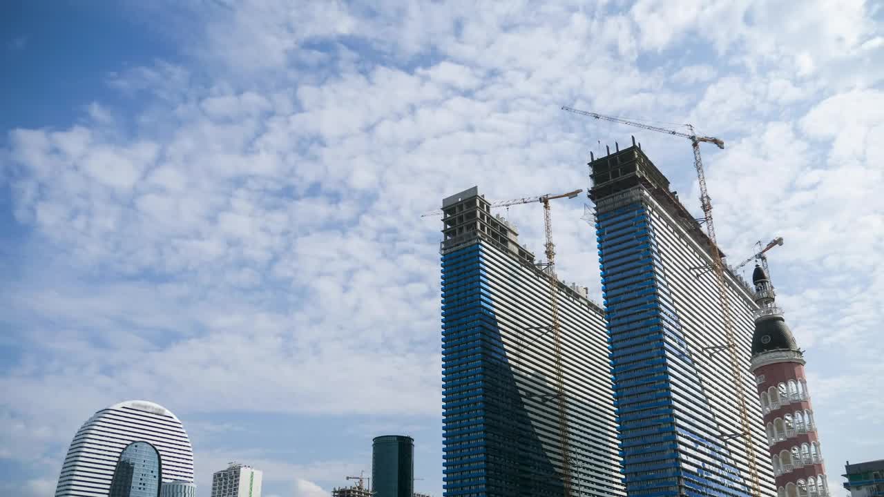 Download Stock Video Modern Skyscrapers Under Constructio Animated Wallpaper