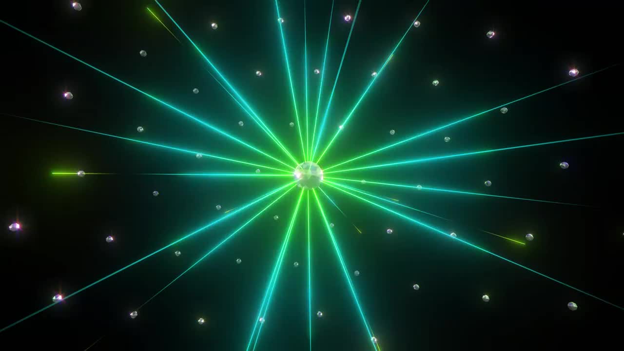 Download Stock Video Mirrored Sphere Shooting Rays Of Colored Ligh Animated Wallpaper