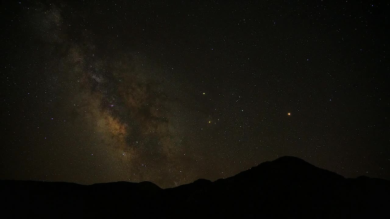 Download Stock Video Milky Way Moving And Mountains Silhouett Animated Wallpaper