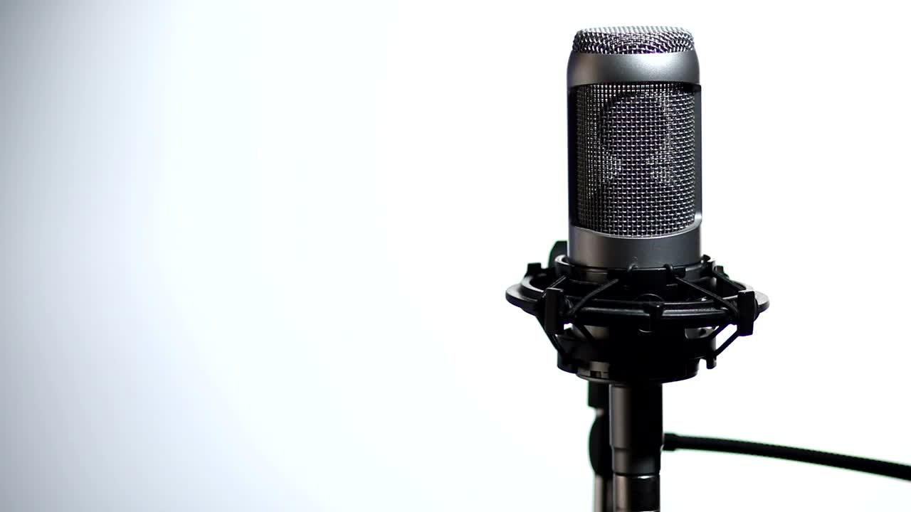 Download Stock Video Microphone With A Filte Animated Wallpaper