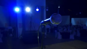 Download Stock Video Microphone In A Party Hal Animated Wallpaper