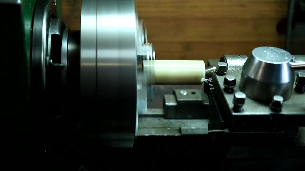 Download Stock Video Metal Lathe Spinning Quickl Animated Wallpaper