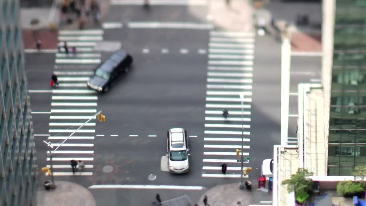 Download Stock Video Manhattan Crossroad Tilt Shift Sho Animated Wallpaper