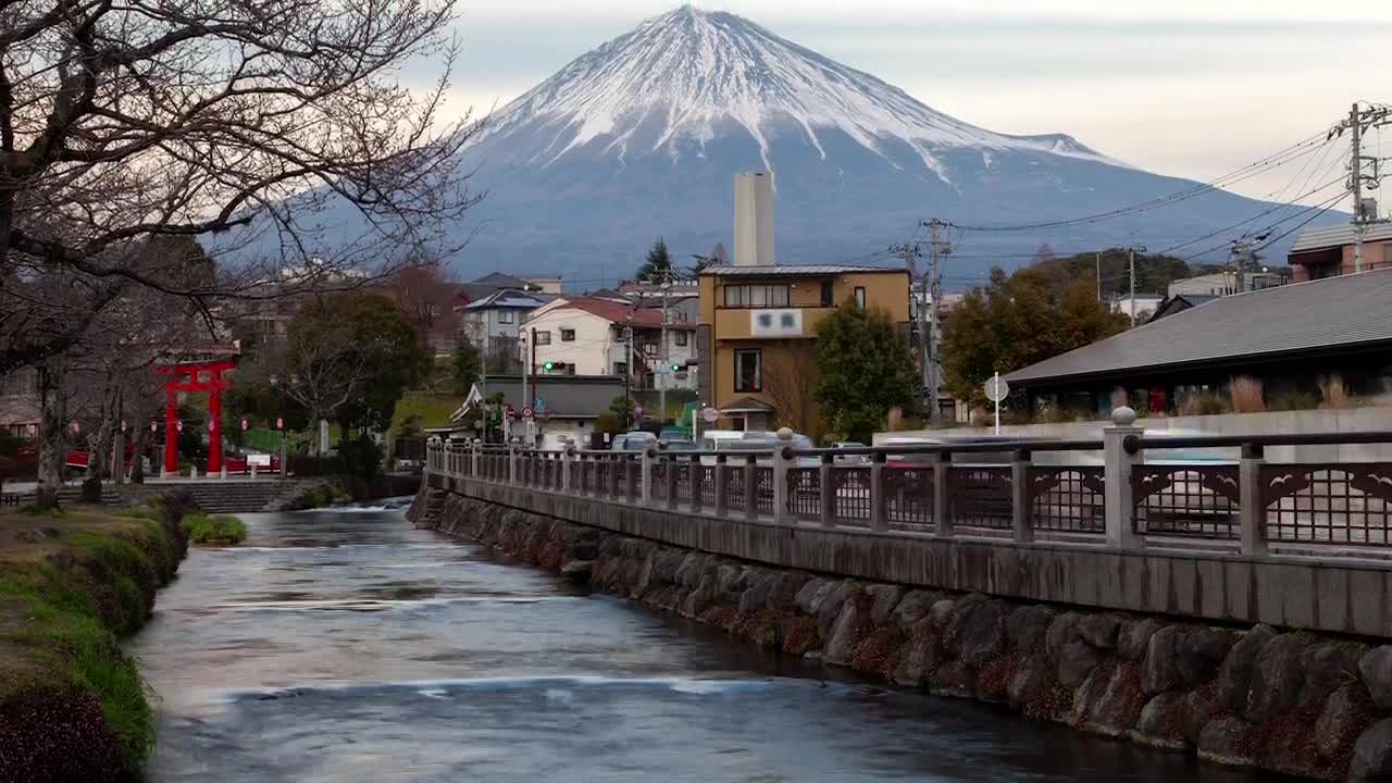 Download Stock Video Mount Fuji And Traffic Road Live Wallpaper