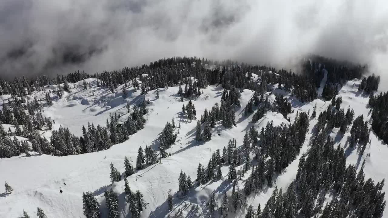 Download Stock Video Mountain For Skiing Seen From The Air Live Wallpaper