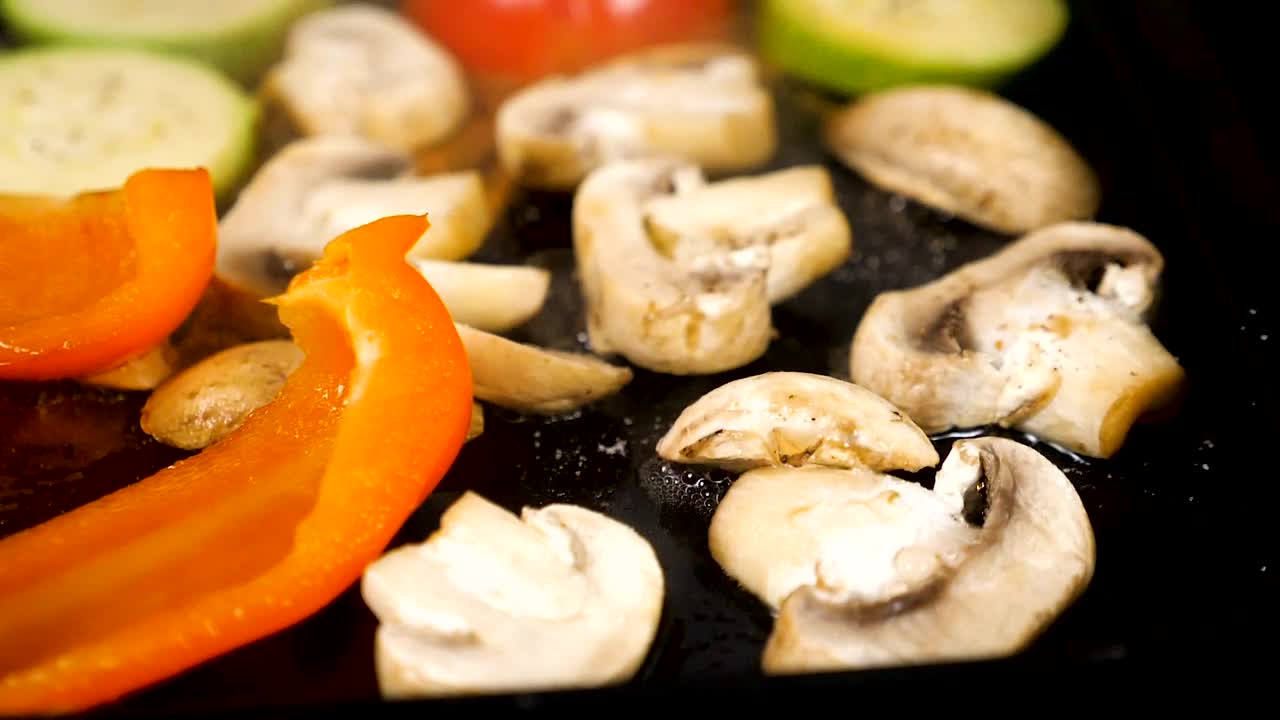 Download Stock Video Mushrooms And Peppers In Oil Live Wallpaper