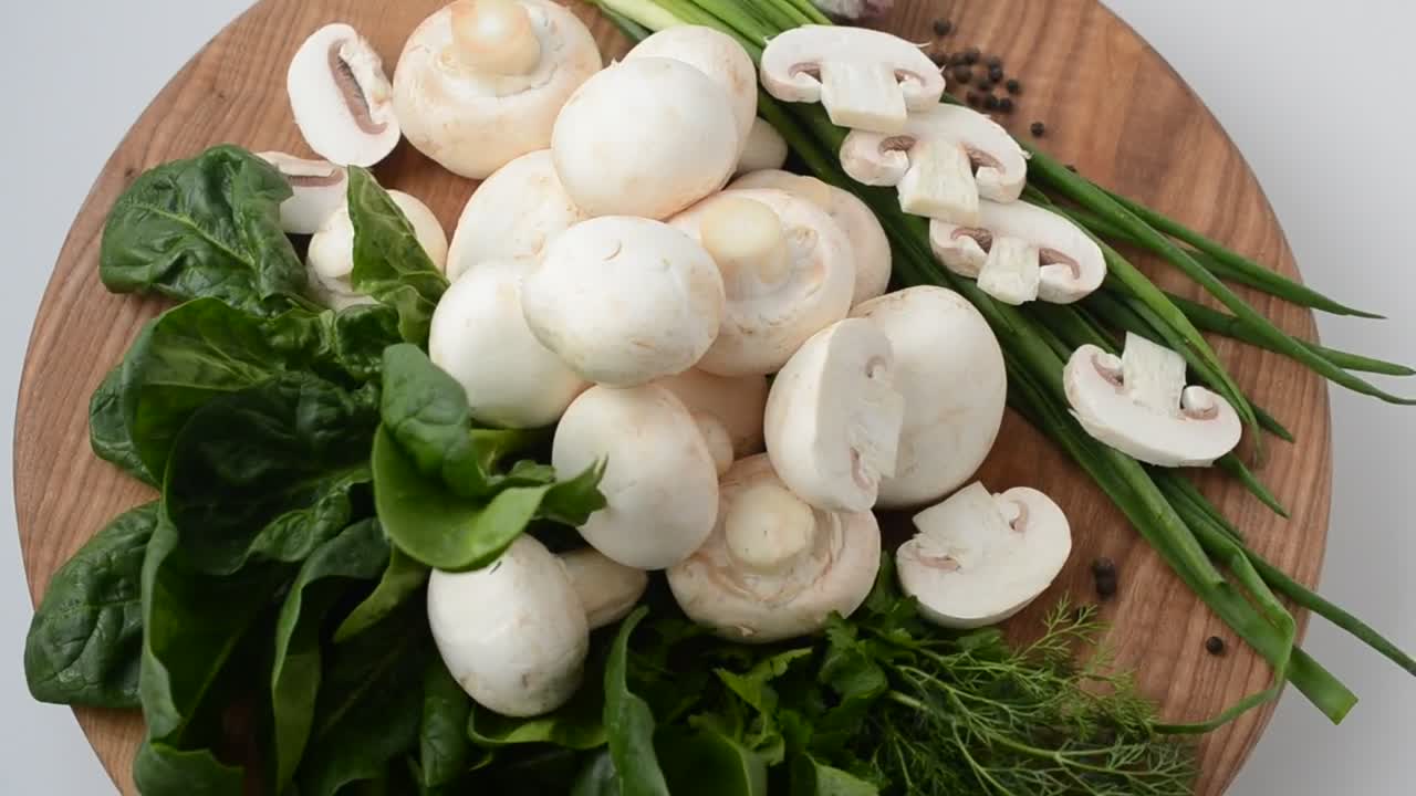 Download Stock Video Mushrooms And Vegetables Live Wallpaper