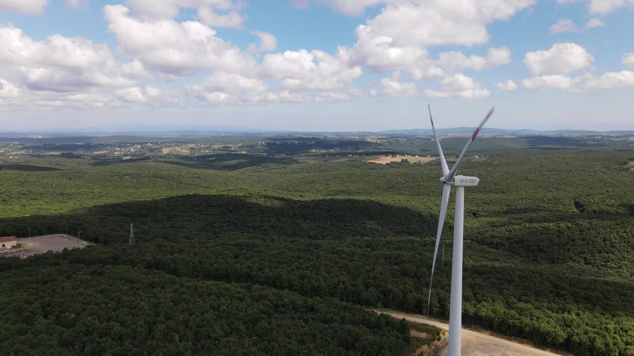 Download Stock Video Natural Panorama From The Top Of A Windmill Live Wallpaper