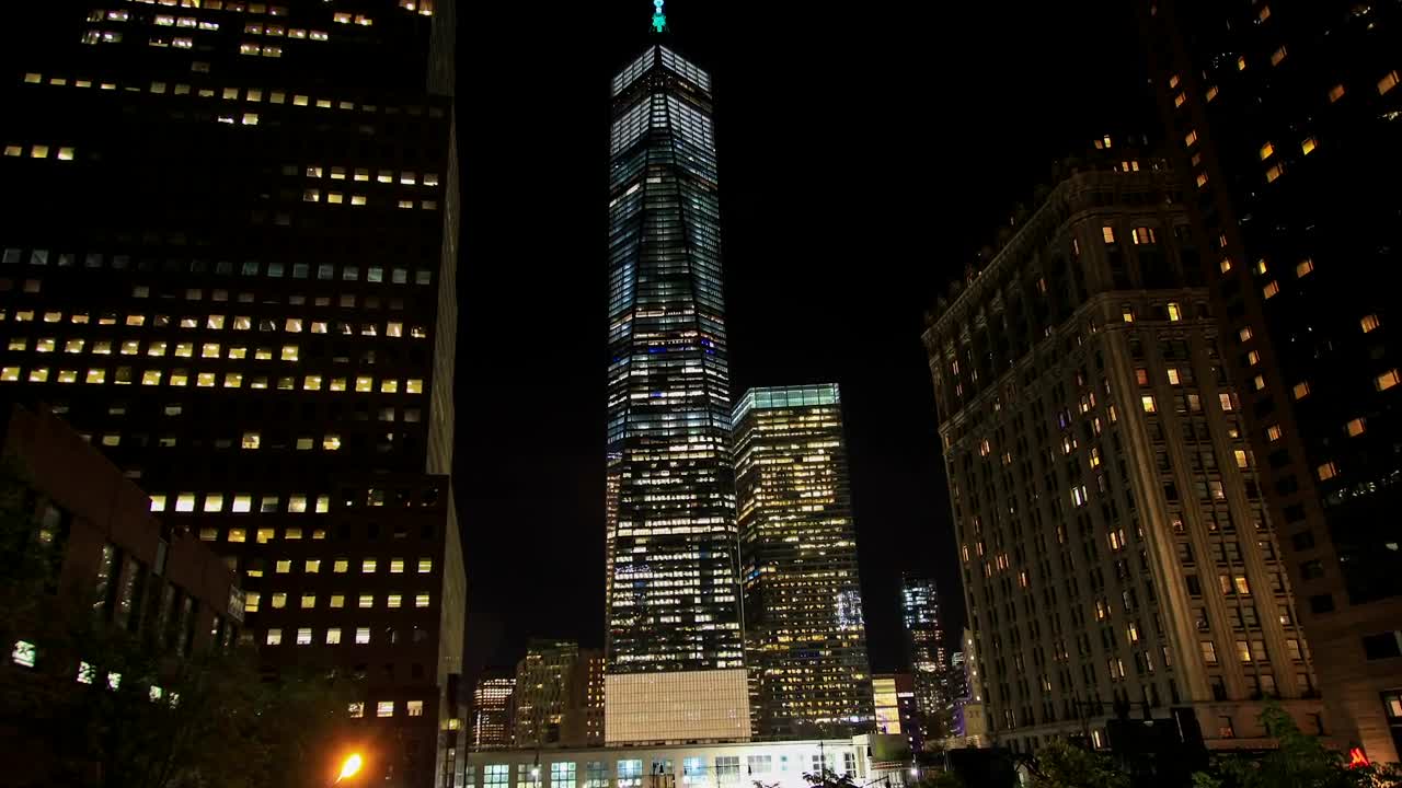 Download Stock Video New York Skyscraper At Night Live Wallpaper