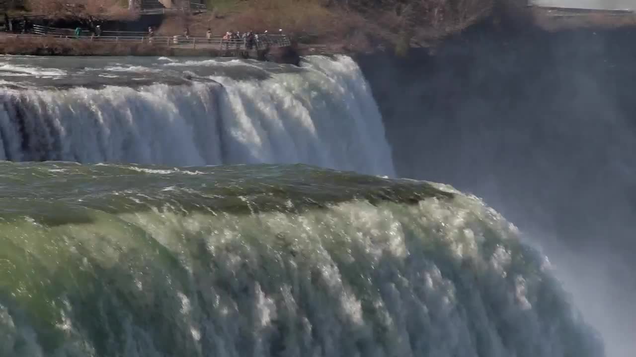 Download Stock Video Niagara Waterfalls And Tourists Live Wallpaper