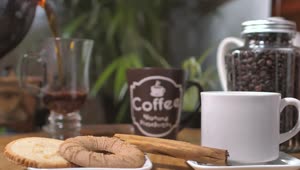 Download Stock Video Nice Composition Of Coffee Related Items Live Wallpaper