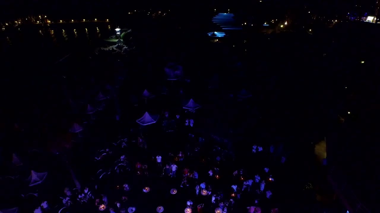 Download Stock Video Night Club Party From Above Live Wallpaper