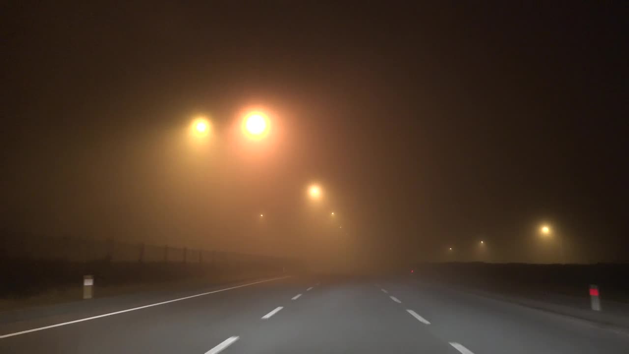 Download Stock Video Night Fog In The City Highway Live Wallpaper