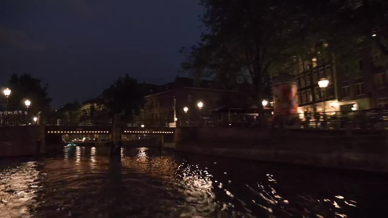 Download Stock Video Night Tour Along The River Live Wallpaper