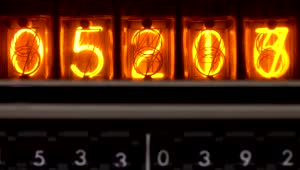 Download Stock Video Numbers In A Nixie Tube Counter Live Wallpaper