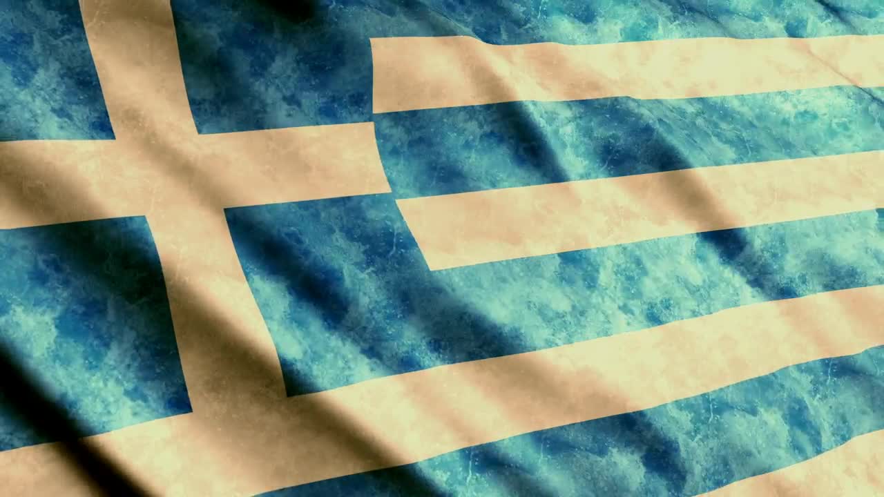 Download Stock Video Old Greece Flag Waving Live Wallpaper