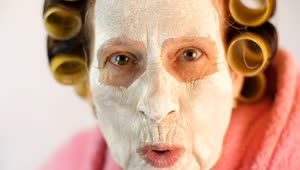 Download Stock Video Old Woman With Mask Very Angry Live Wallpaper