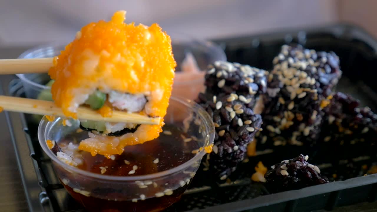 Download Stock Video Orange Sushi And Wasabi Live Wallpaper