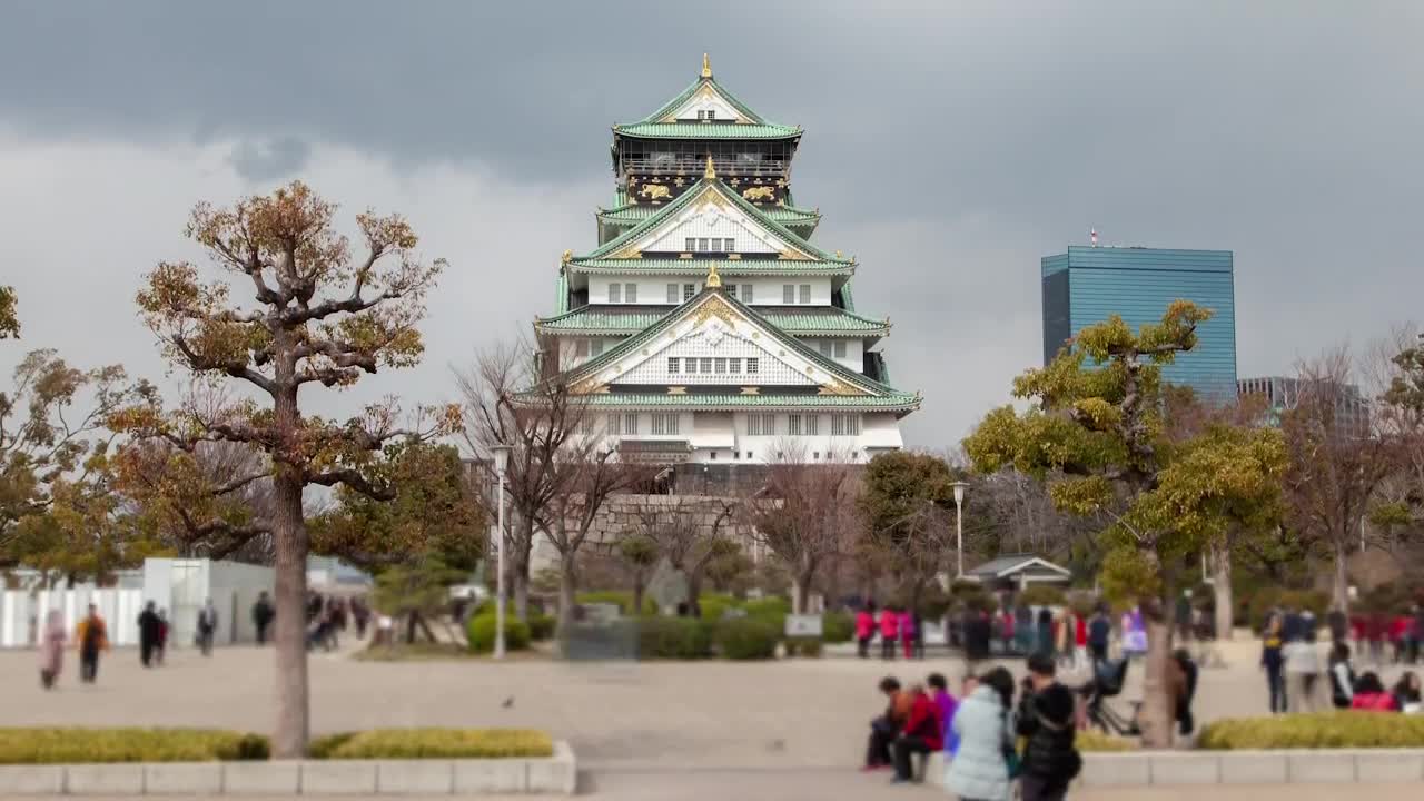 Download Stock Video Osaka Old Temple Time Lapse Live Wallpaper