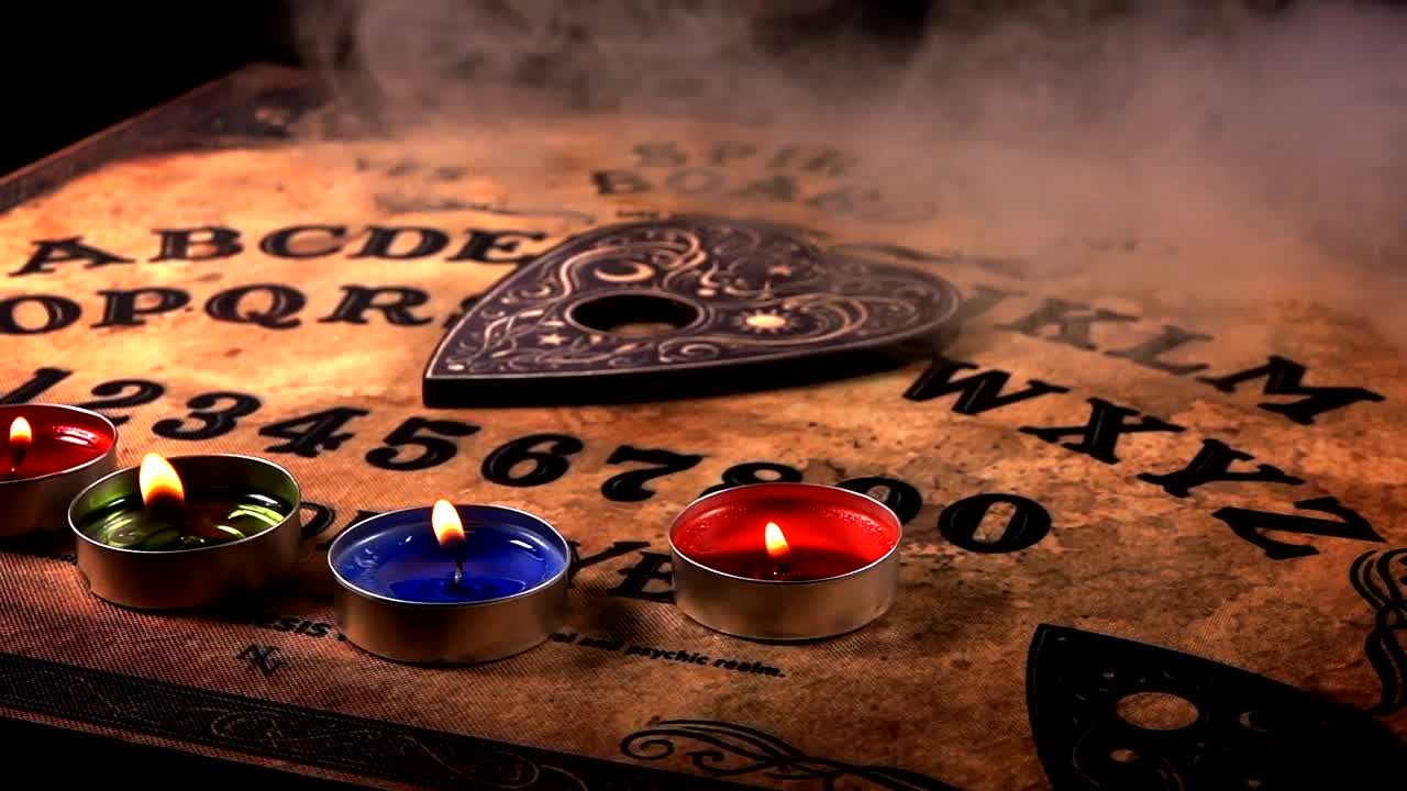 Download Stock Video Ouija Board In A Evil Environment Live Wallpaper