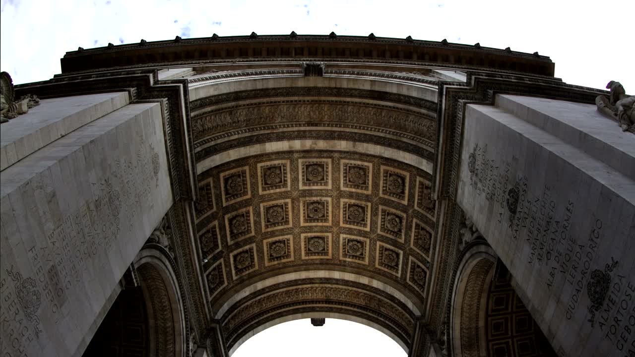 Download Stock Video Paris Triumph Arch From Below Live Wallpaper