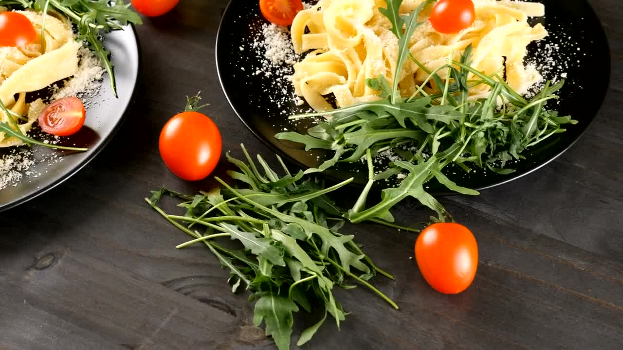 Download Stock Video Pasta And Vegetable Dishes Live Wallpaper