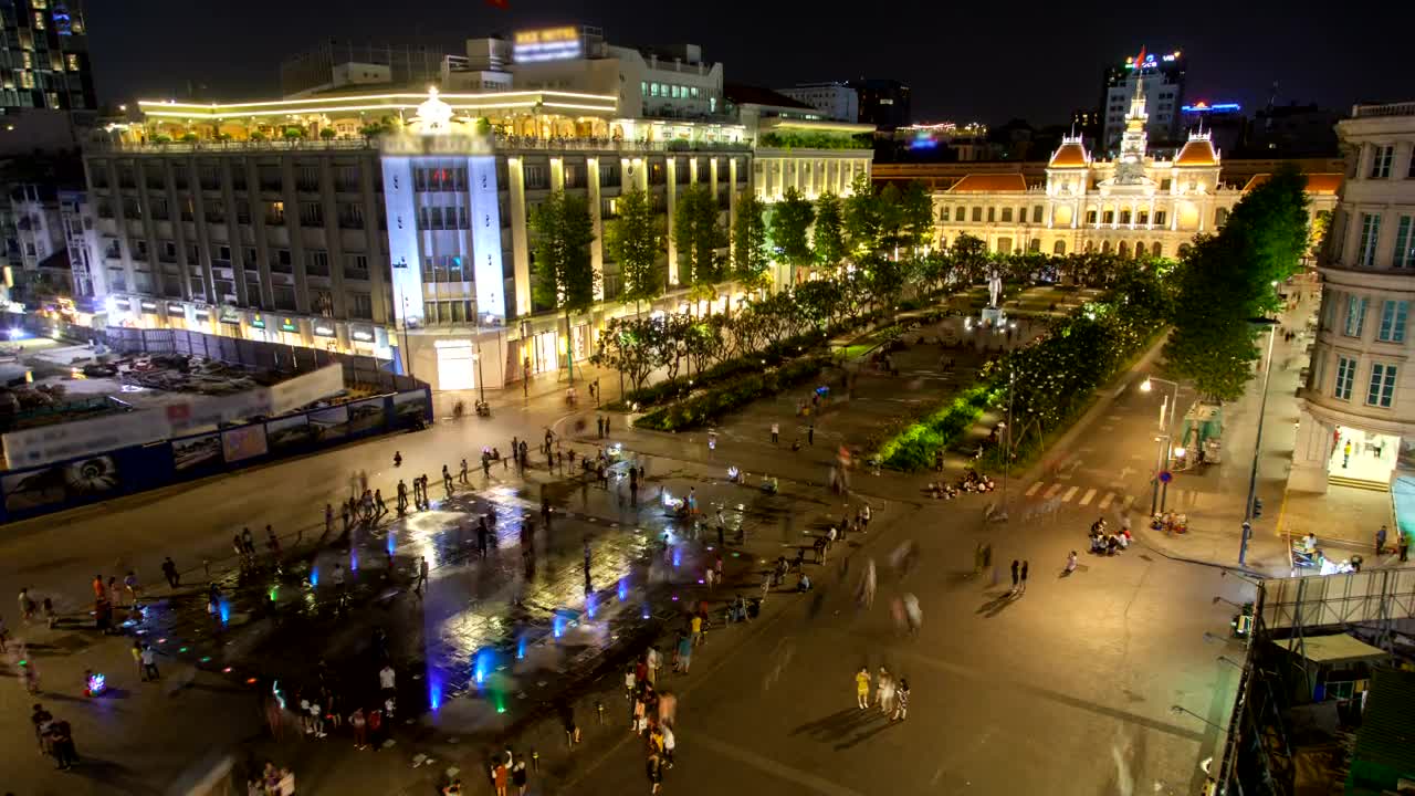 Download Stock Video Pedestrian Street In Ho Chi Minh City At Night Live Wallpaper