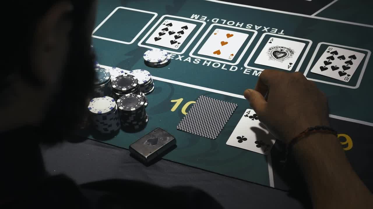 Download Video Stock Pov Of A Poker Player Looking At His Card Live Wallpaper Free