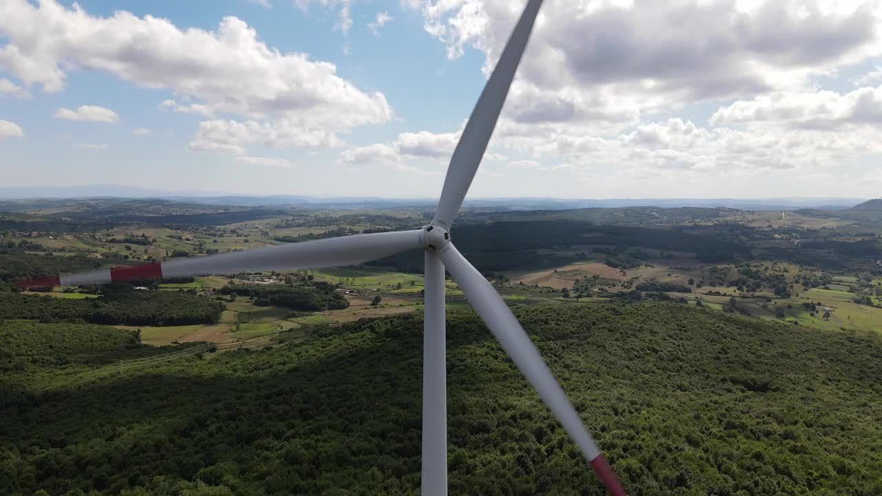 Download Video Stock Propellers Of A Generator Mill High Up Outside Live Wallpaper Free