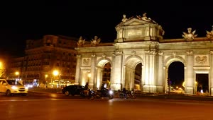 Download Video Stock Puerta De Alcala Full Shot Live Wallpaper Free