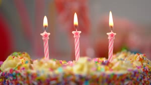 Download Video Stock Putting Out Candles On A Colorful Cake Live Wallpaper Free