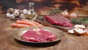 Download Video Stock Raw Meat And Vegetables Live Wallpaper Free