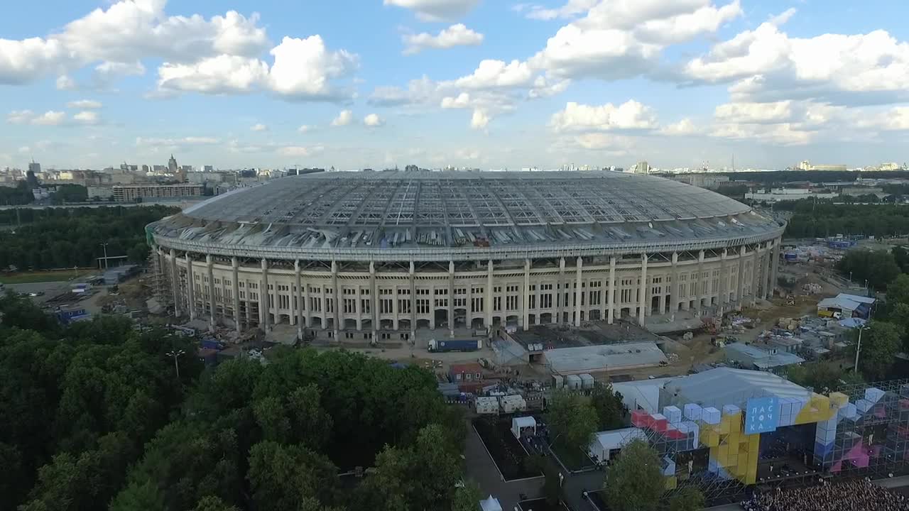 Download Video Stock Reconstruction Of A Stadium In Russia Live Wallpaper Free